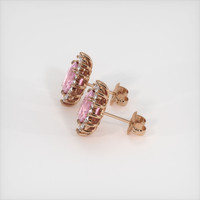 2.08 Ct.Tw. Gemstone Earrings, 14K Rose Gold 3
