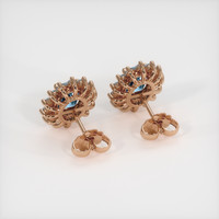 2.95 Ct.Tw. Gemstone Earrings, 14K Rose Gold 4