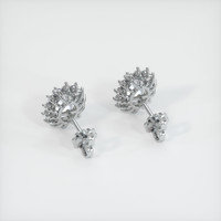 <span>4.32</span> <span class="tooltip-light">Ct.Tw.<span class="tooltiptext">Total Carat Weight</span></span> White Sapphire Earrings, 14K White Gold 4