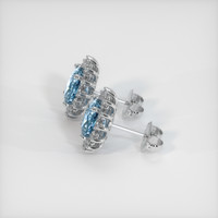 <span>1.51</span>&nbsp;<span class="tooltip-light">Ct.Tw.<span class="tooltiptext">Total Carat Weight</span></span> Gemstone Earrings, 14K White Gold 3