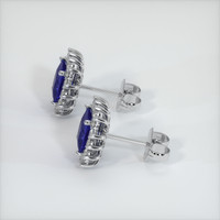 <span>1.90</span>&nbsp;<span class="tooltip-light">Ct.Tw.<span class="tooltiptext">Total Carat Weight</span></span> Sapphire Earrings, 18K White Gold 3