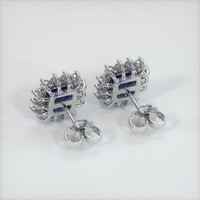 <span>1.90</span>&nbsp;<span class="tooltip-light">Ct.Tw.<span class="tooltiptext">Total Carat Weight</span></span> Sapphire Earrings, 18K White Gold 4