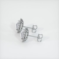 <span>4.32</span> <span class="tooltip-light">Ct.Tw.<span class="tooltiptext">Total Carat Weight</span></span> White Sapphire Earrings, 18K White Gold 3