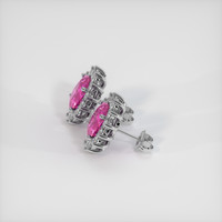 <span>5.80</span>&nbsp;<span class="tooltip-light">Ct.Tw.<span class="tooltiptext">Total Carat Weight</span></span> Sapphire Earrings, 18K White Gold 3