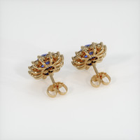 <span>4.00</span>&nbsp;<span class="tooltip-light">Ct.Tw.<span class="tooltiptext">Total Carat Weight</span></span> Sapphire Earrings, 14K Yellow Gold 4