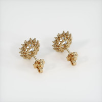 <span>4.32</span>&nbsp;<span class="tooltip-light">Ct.Tw.<span class="tooltiptext">Total Carat Weight</span></span> White Sapphire Earrings, 14K Yellow Gold 4