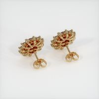 <span>3.21</span>&nbsp;<span class="tooltip-light">Ct.Tw.<span class="tooltiptext">Total Carat Weight</span></span> Ruby Earrings, 14K Yellow Gold 4
