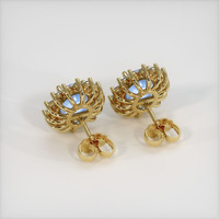 <span>12.29</span> <span class="tooltip-light">Ct.Tw.<span class="tooltiptext">Total Carat Weight</span></span> Blue Sapphire Earrings, 14K Yellow Gold 4