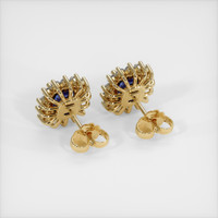 <span>1.79</span>&nbsp;<span class="tooltip-light">Ct.Tw.<span class="tooltiptext">Total Carat Weight</span></span> Sapphire Earrings, 14K Yellow Gold 4