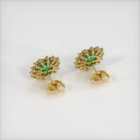 Emerald Earrings 5.37 Ct.Tw.Total Carat Weight, 18K Yellow Gold Preview