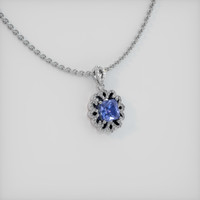5.03 Ct. Sapphire Pendant, 14K White Gold 2