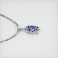 5.03 Ct. Sapphire Pendant, 14K White Gold 3