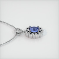 5.03 Ct. Sapphire Pendant, 18K White Gold 3
