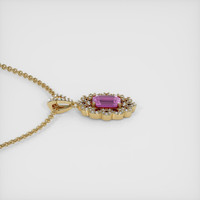 0.63 Ct. Sapphire Pendant, 14K Yellow Gold 3