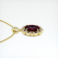 5.92 Ct. Gemstone Pendant, 14K Yellow Gold 3