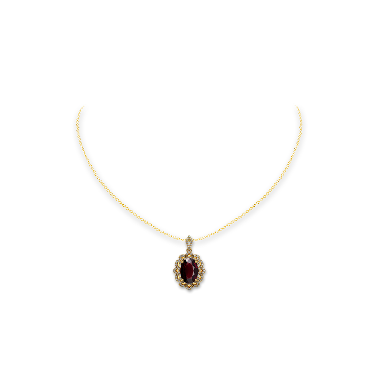 Jewelry image on model