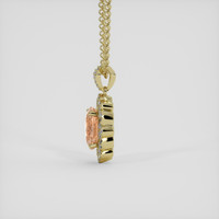 2.25 Ct. Padparadscha Sapphire Pendant, 14K Yellow Gold 3