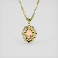 2.25 Ct. Padparadscha Sapphire Pendant, 14K Yellow Gold 4