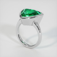 5.66 Ct. Emerald Ring, Platinum 950 2