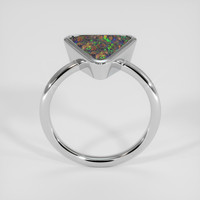 3.25 Ct. Multi Color Opal Ring, Platinum 950 3