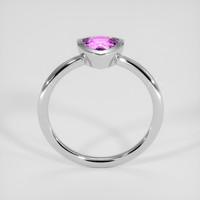 1.24 Ct. Purplish Pink Sapphire Ring, Platinum 950 3