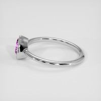 1.24 Ct. Purplish Pink Sapphire Ring, Platinum 950 4