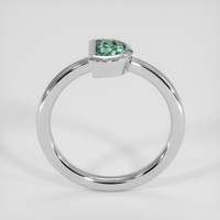 0.59 Ct. Green Sapphire Ring, Platinum 950 3