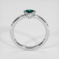 0.41 Ct. Bluish Green Sapphire Ring, Platinum 950 3
