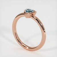 0.54 Ct. Sapphire Ring, 14K Rose Gold 2