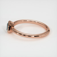 0.54 Ct. Sapphire Ring, 14K Rose Gold 4