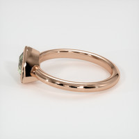 1.29 Ct. Yellowish Green Sapphire Ring, 14K Rose Gold 4