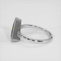 3.25 Ct. Multi Color Opal Ring, 14K White Gold 4
