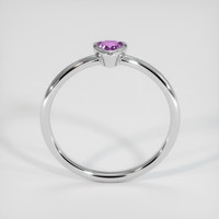 0.23 Ct. Pinkish Purple Sapphire Ring, 14K White Gold 3