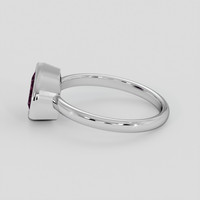 1.80 Ct. Pinkish Purple Sapphire Ring, 18K White Gold 4