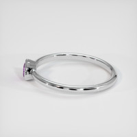 0.23 Ct. Sapphire Ring, 18K White Gold 4
