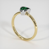 0.82 Ct. Gemstone Ring, 14K White & Yellow 2