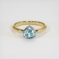 0.87 Ct. Gemstone Ring, 14K White & Yellow 1