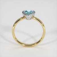 0.87 Ct. Gemstone Ring, 14K White & Yellow 3