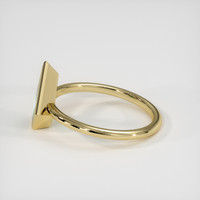 2.19 Ct. Greenish Blue Sapphire Ring, 10K Yellow Gold 4