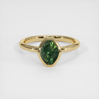 1.84 Ct. Green Sapphire Ring, 14K Yellow Gold 1