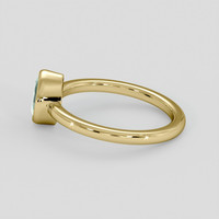 0.87 Ct. Bluish Green Sapphire Ring, 14K Yellow Gold 4