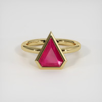 2.10 Ct. Ruby Ring, 18K Yellow Gold 1