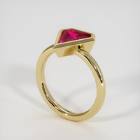 2.10 Ct. Ruby Ring, 18K Yellow Gold 2