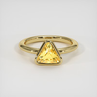 2.11 Ct. Sapphire Ring, 18K Yellow Gold 1