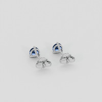 <span>0.56</span> <span class="tooltip-light">Ct.Tw.<span class="tooltiptext">Total Carat Weight</span></span> Blue Sapphire Earrings, Platinum 950 4