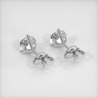 1.89 Ct.Tw. White Sapphire Earrings, Platinum 950 4