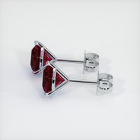 <span>2.06</span>&nbsp;<span class="tooltip-light">Ct.Tw.<span class="tooltiptext">Total Carat Weight</span></span> Ruby Earrings, Platinum 950 2