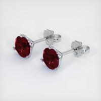 <span>2.06</span>&nbsp;<span class="tooltip-light">Ct.Tw.<span class="tooltiptext">Total Carat Weight</span></span> Ruby Earrings, Platinum 950 3