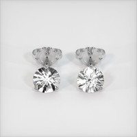 <span>1.96</span>&nbsp;<span class="tooltip-light">Ct.Tw.<span class="tooltiptext">Total Carat Weight</span></span> Sapphire Earrings, Platinum 950 1