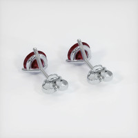 <span>1.16</span>&nbsp;<span class="tooltip-light">Ct.Tw.<span class="tooltiptext">Total Carat Weight</span></span> Ruby Earrings, Platinum 950 4